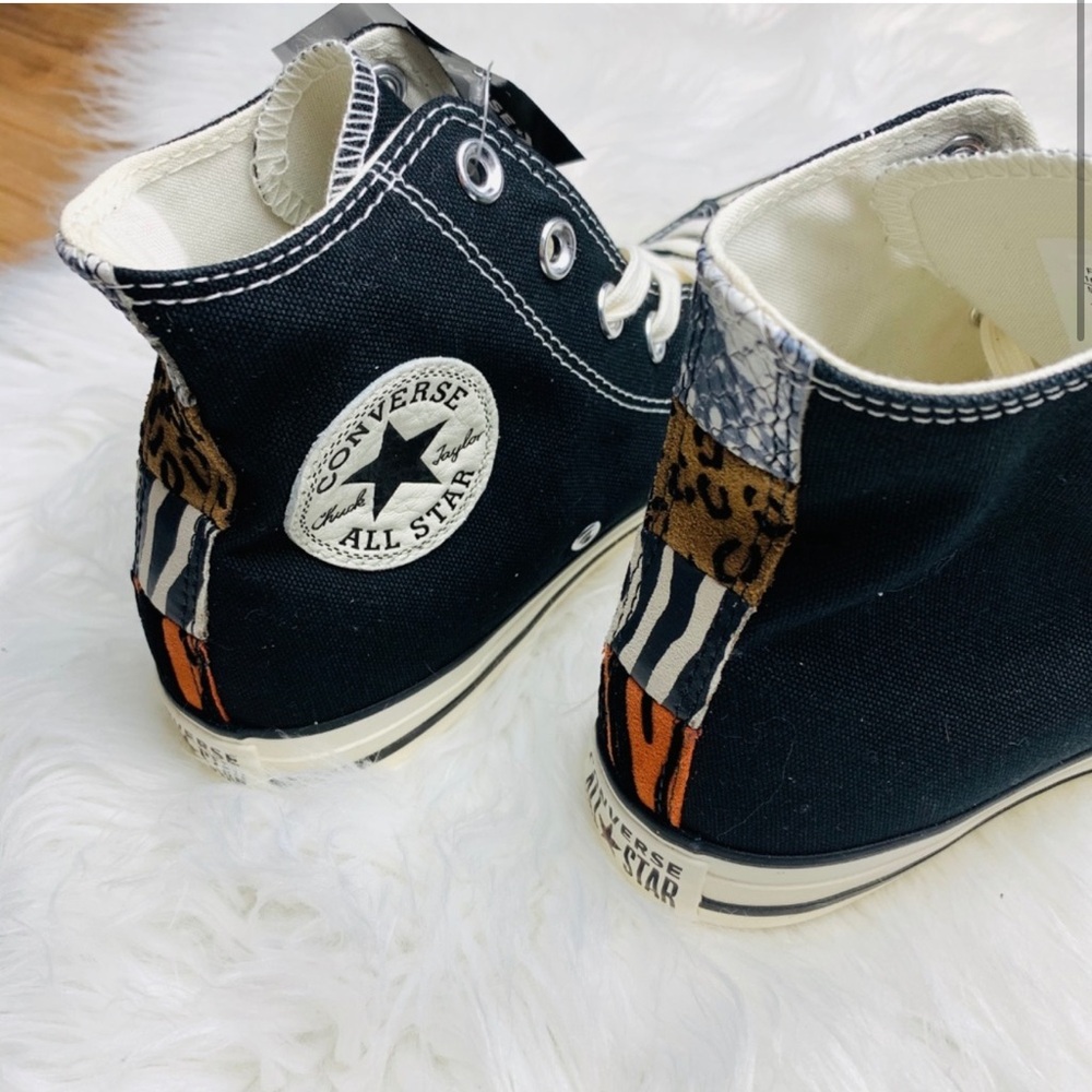 Converse Black and White High-Top Sneakers - Picture 2 of 7